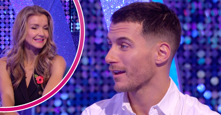 Helen and Gorka from Strictly chatting on It Takes Two
