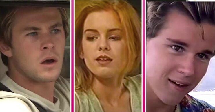 Chris Hemsworth, Isla Fisher and Ryan Kwanten in Home and Away