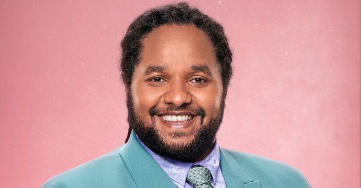 Hamza Yassin smiling in Strictly photo