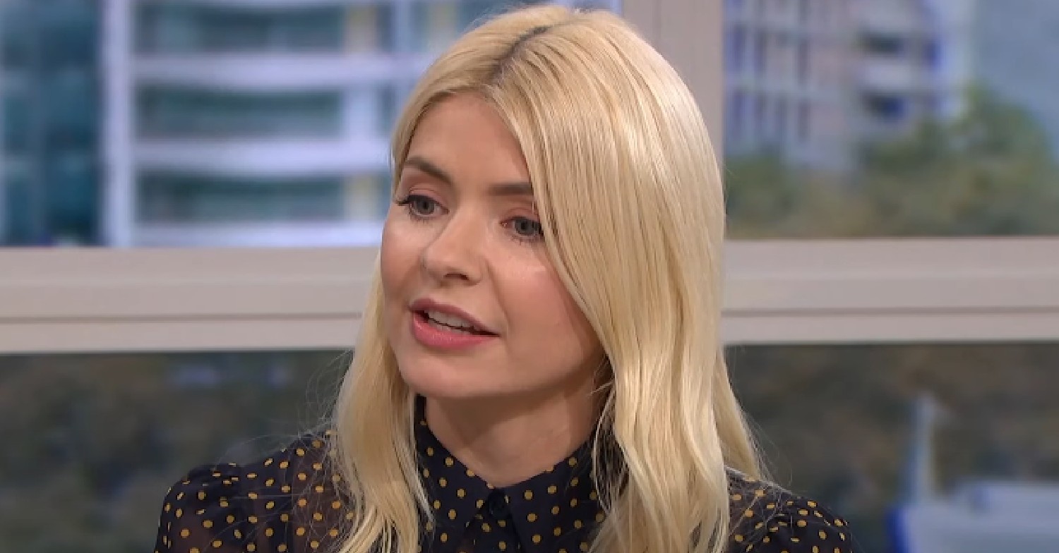 Holly Willoughby looks down on This Morning today