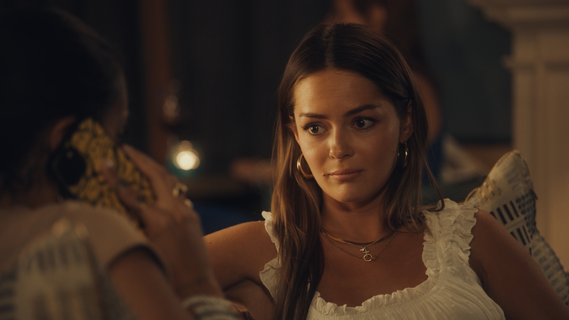 Melissa Tattam looking shocked on Made In Chelsea
