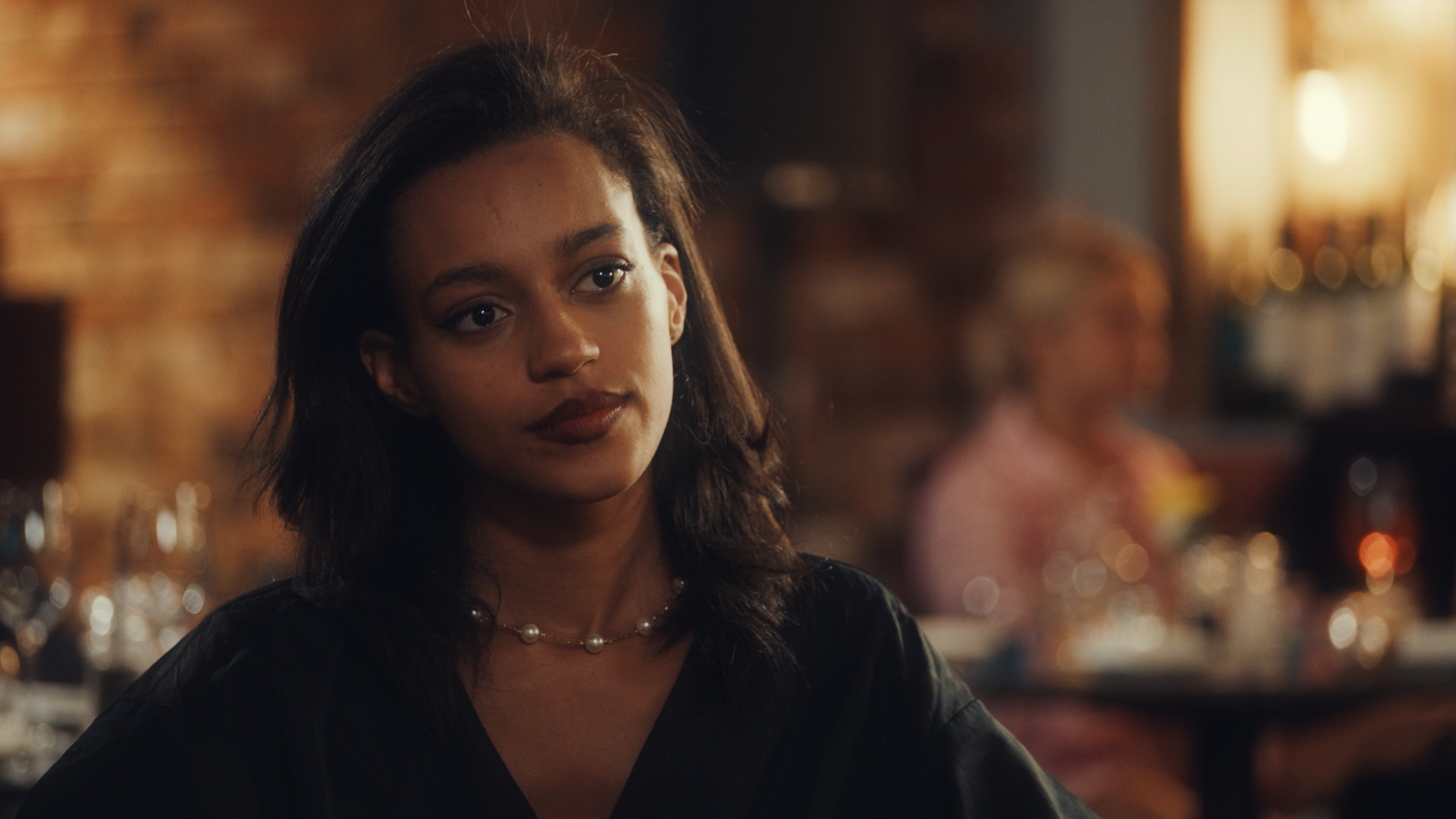 Paris Smith wearing black in Made In Chelsea