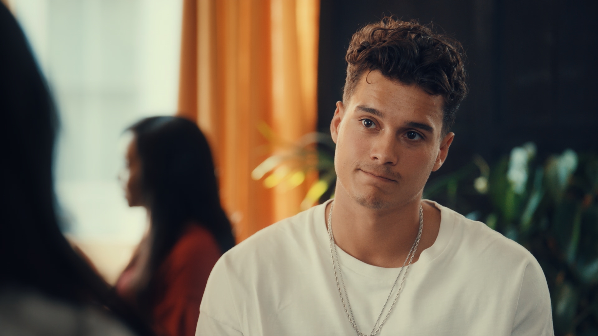 Miles looking upset in Made In Chelsea