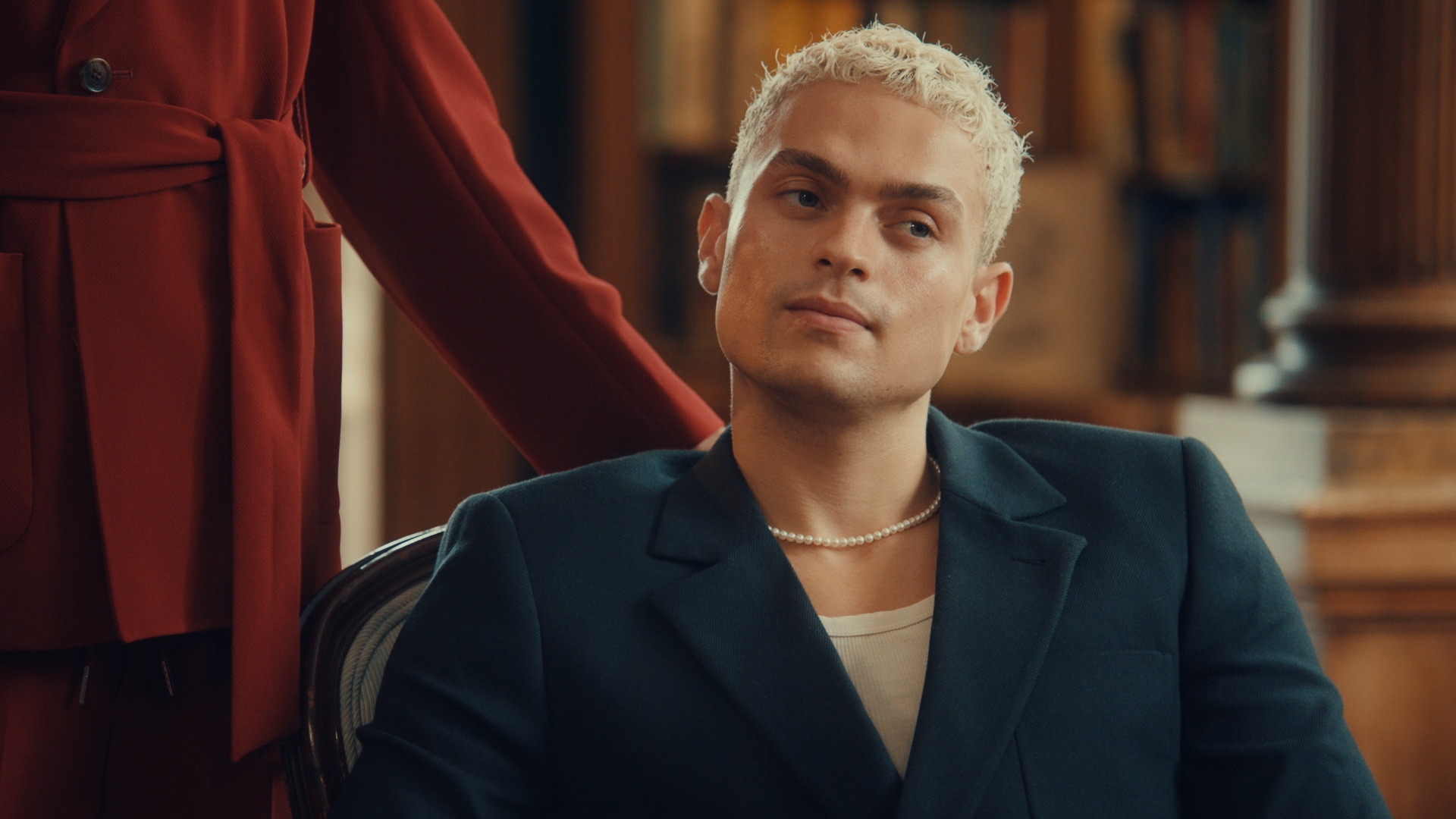 Joel Mignott smiling in Made In Chelsea