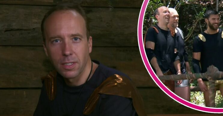 Matt Hancock, Mike Tindall and Owen Warner on I'm A Celebrity tonight