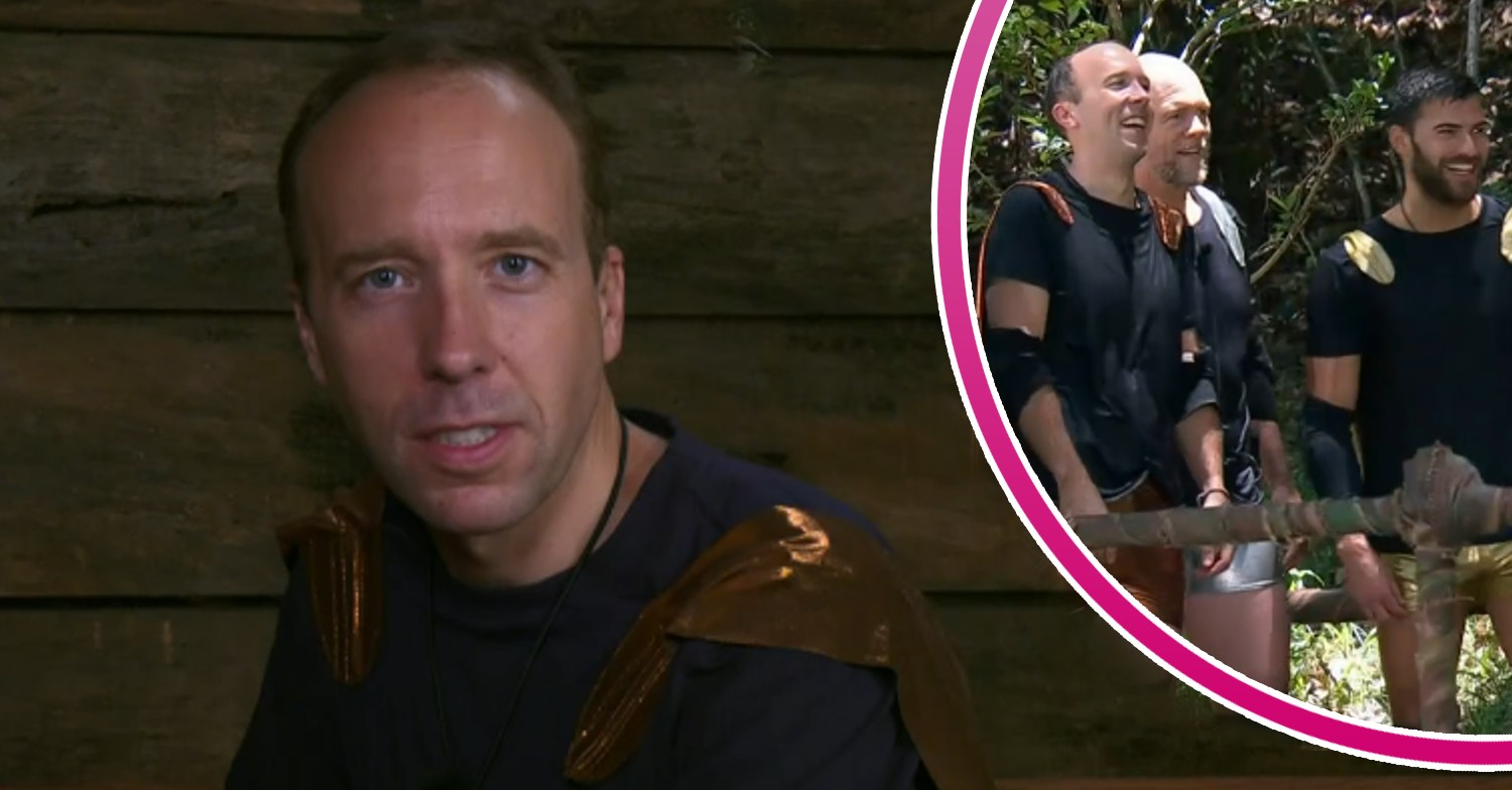 Matt Hancock, Mike Tindall and Owen Warner on I'm A Celebrity tonight