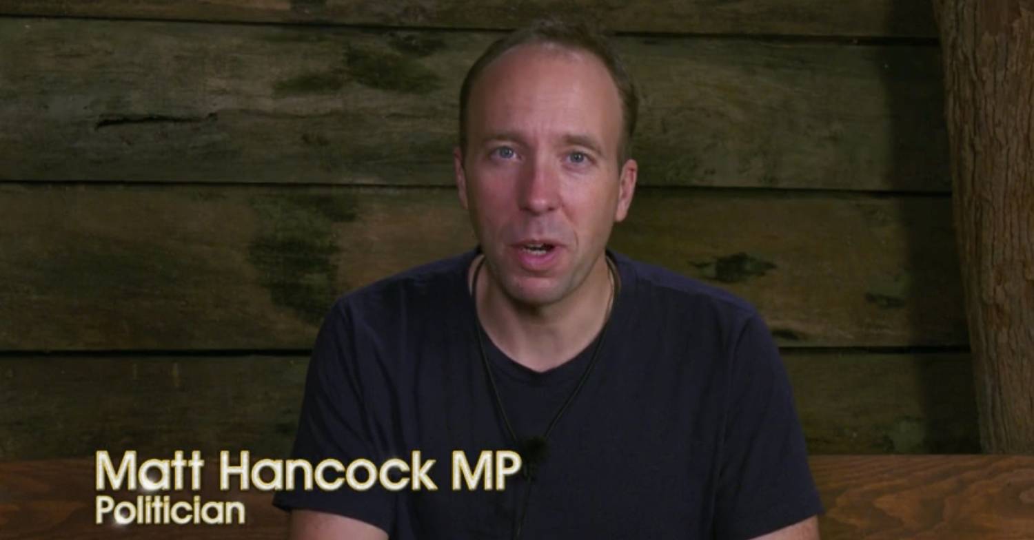 I'm A Celebrity Matt Hancock speaks