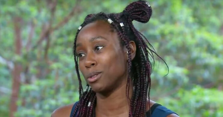I'm A Celebrity star Scarlette Douglas looks unconvinced