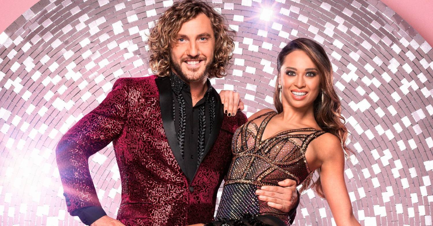 Seann Walsh poses with Katya Jones for Strictly Come Dancing