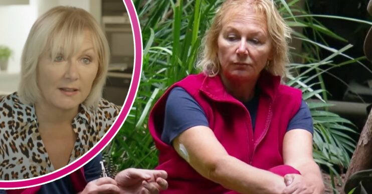 I'm A Celebrity contestant Sue Cleaver looks bored