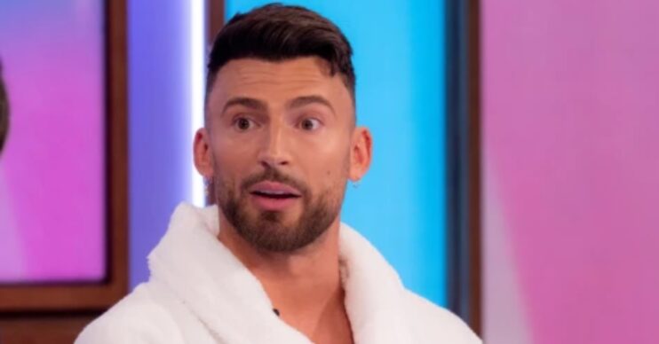 Jake Quickende looking shocked on Loose Men