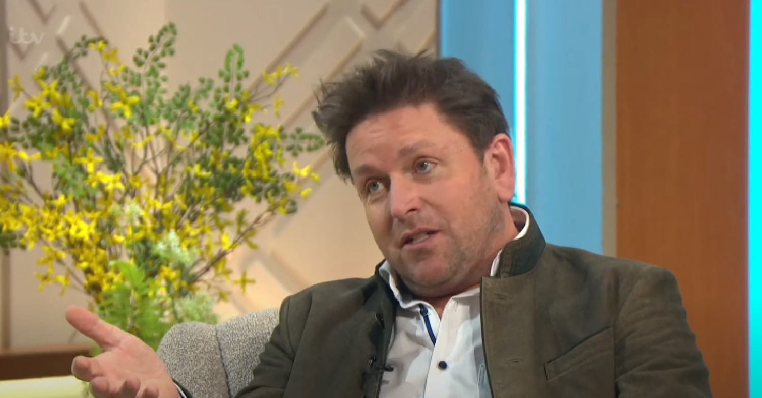 James Martin speaking on Lorraine