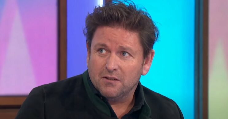 James Martin speaking on Loose Women