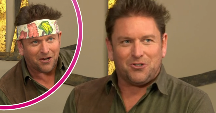 James Martin smiling and wearing his Ready Steady Cook bandana