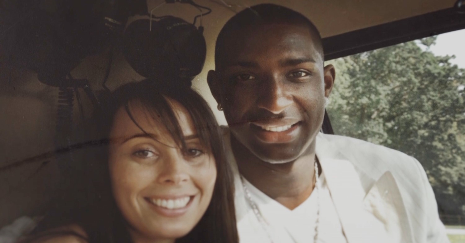 Jlloyd Samuel and his wife Emma smiling in the early days