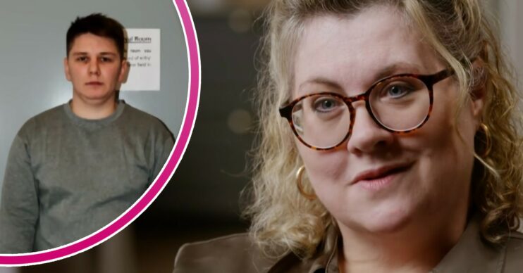 Pawel Relowicz in prison mug shot and Lisa Squire smiling in Libby Are You Home Yet?