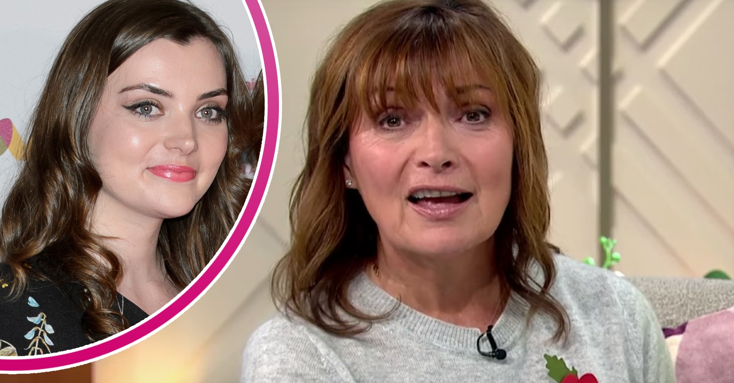 Lorraine Kelly daughter Rosie Smith smiles, her mum speaks to camera