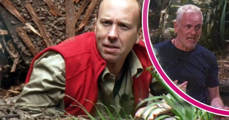 Matt Hancock and Chris Moyles in the I'm A Celebrity jungle