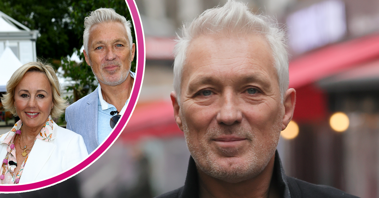 Martin Kemp looking to camera and with wife Shirlie