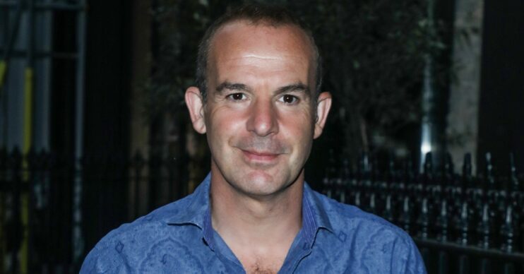 Martin Lewis wearing blue shirt