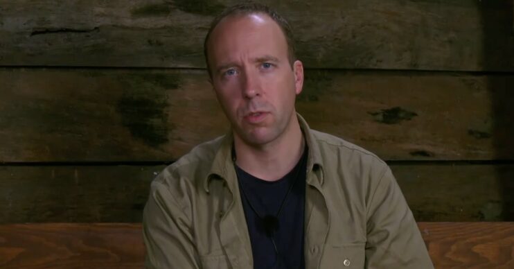 Matt Hancock in the Bush Telegraph on I'm A Celebrity