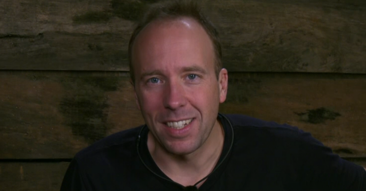 I'm A Celeb Matt Hancock smiling