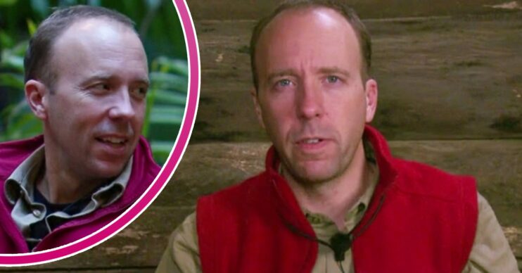 Matt Hancock speaks as a contestant on I'm A Celebrity