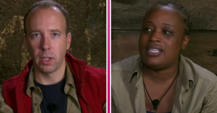 Matt Hancock and Charlene White on I'm A Celeb