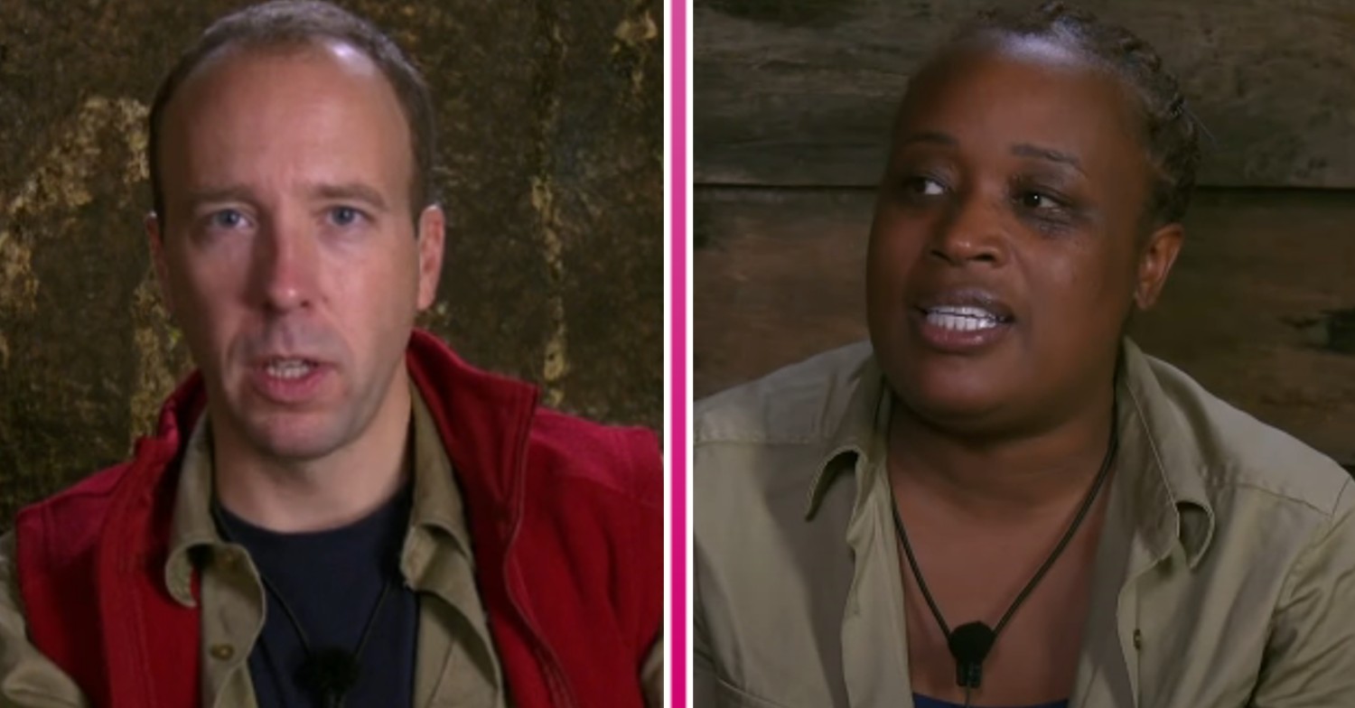 Matt Hancock and Charlene White on I'm A Celeb