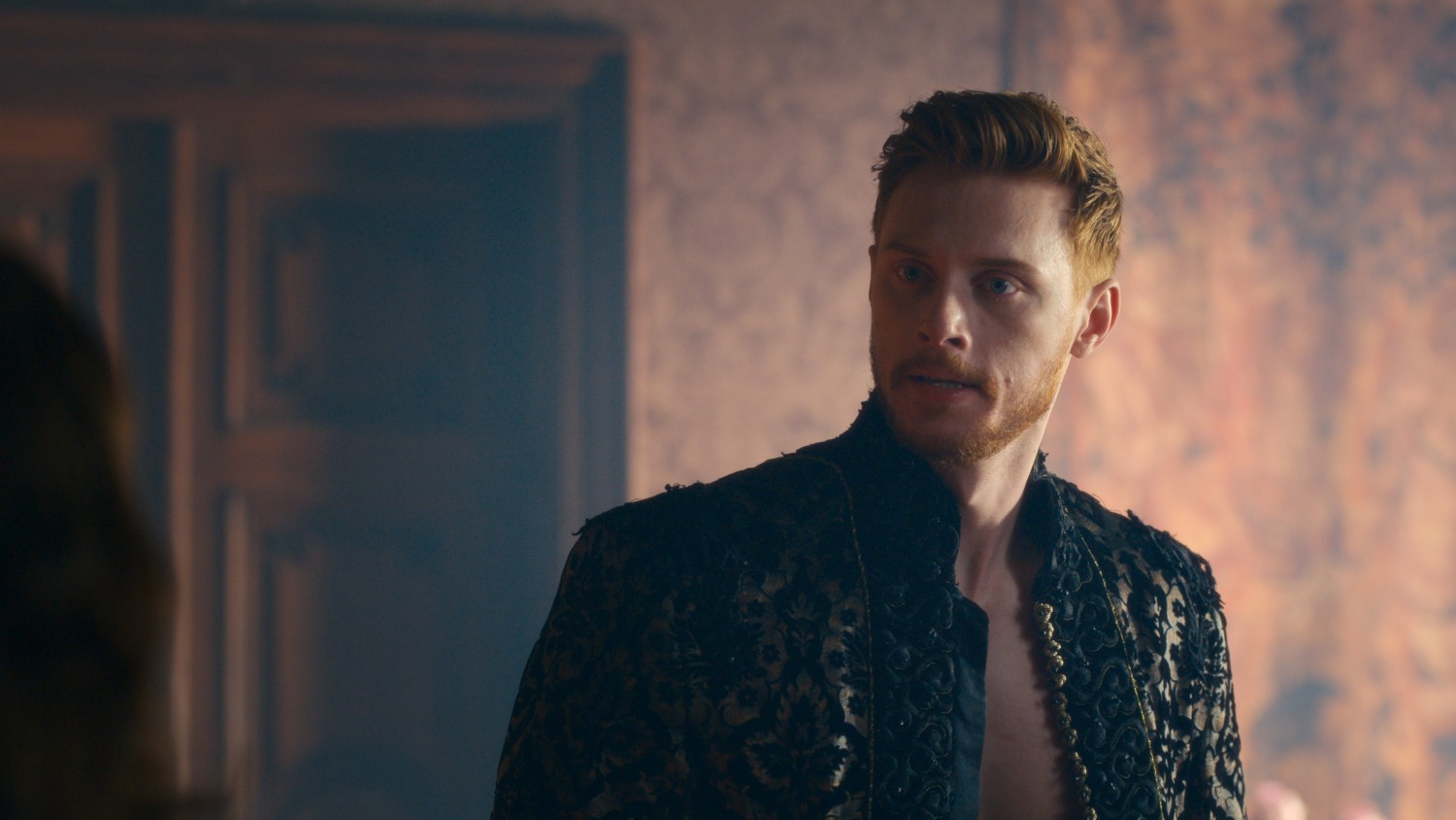 Max Parker looking angry in Blood, Sex & Royalty