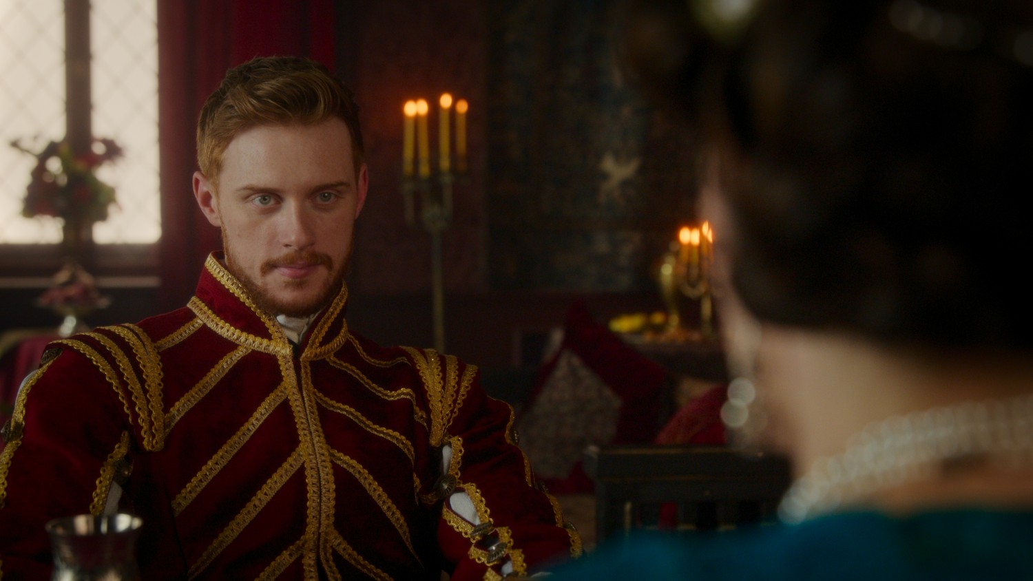 Max Parker sitting down in Blood, Sex & Royalty