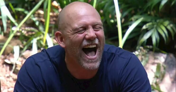 Mike Tindall laughing on I'm A Celeb