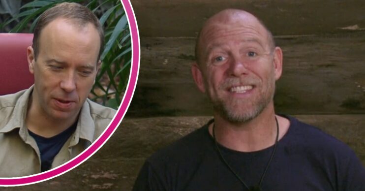 Matt Hancock and Mike Tindall in the jungle