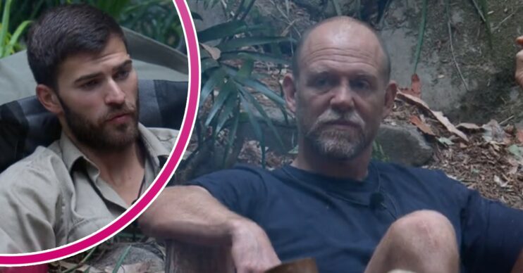Owen Warner and Mike Tindall chatting on I'm A Celeb
