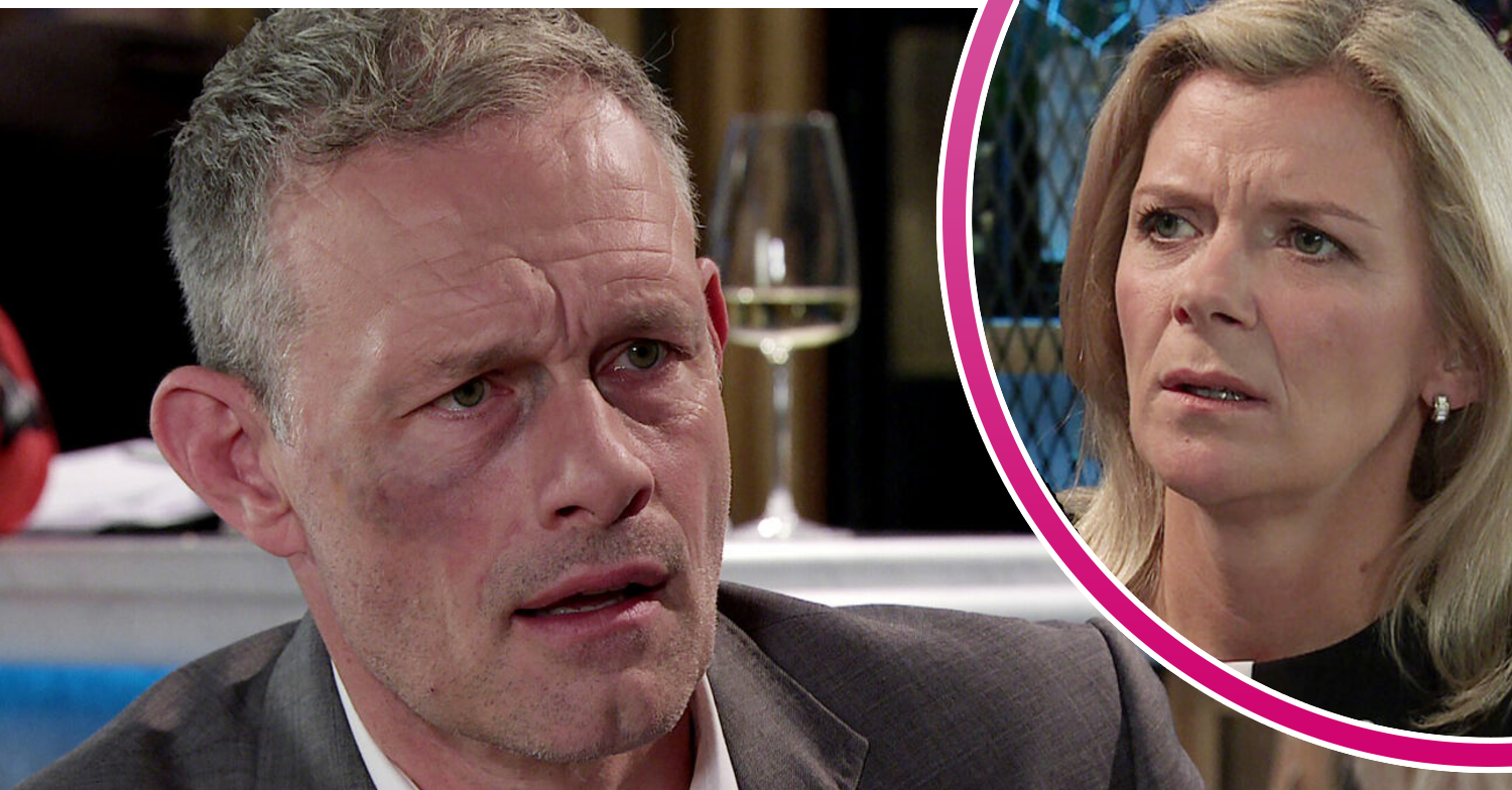 Nick and Leanne both looking shocked Coronation Street