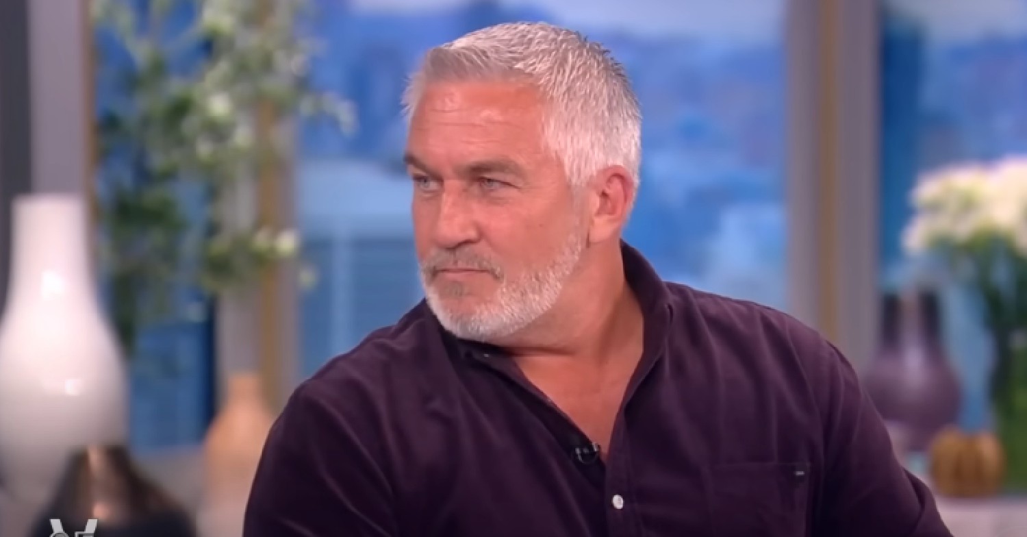 Paul Hollywood in shirt as he speaks on The View