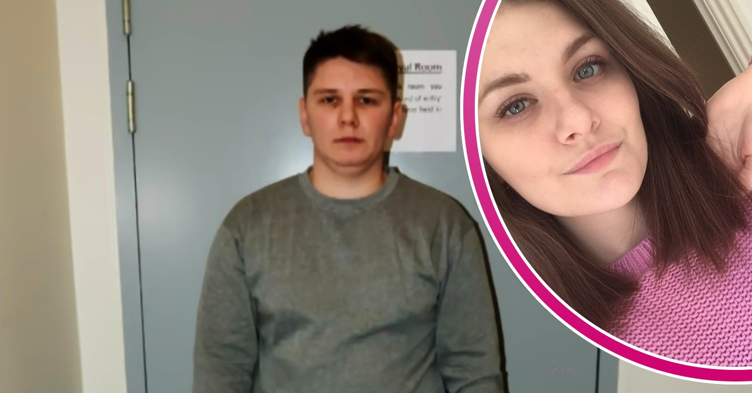 Pawel Relowicz in prison and Libby Squire smiling in Libby Are You Home Yet?