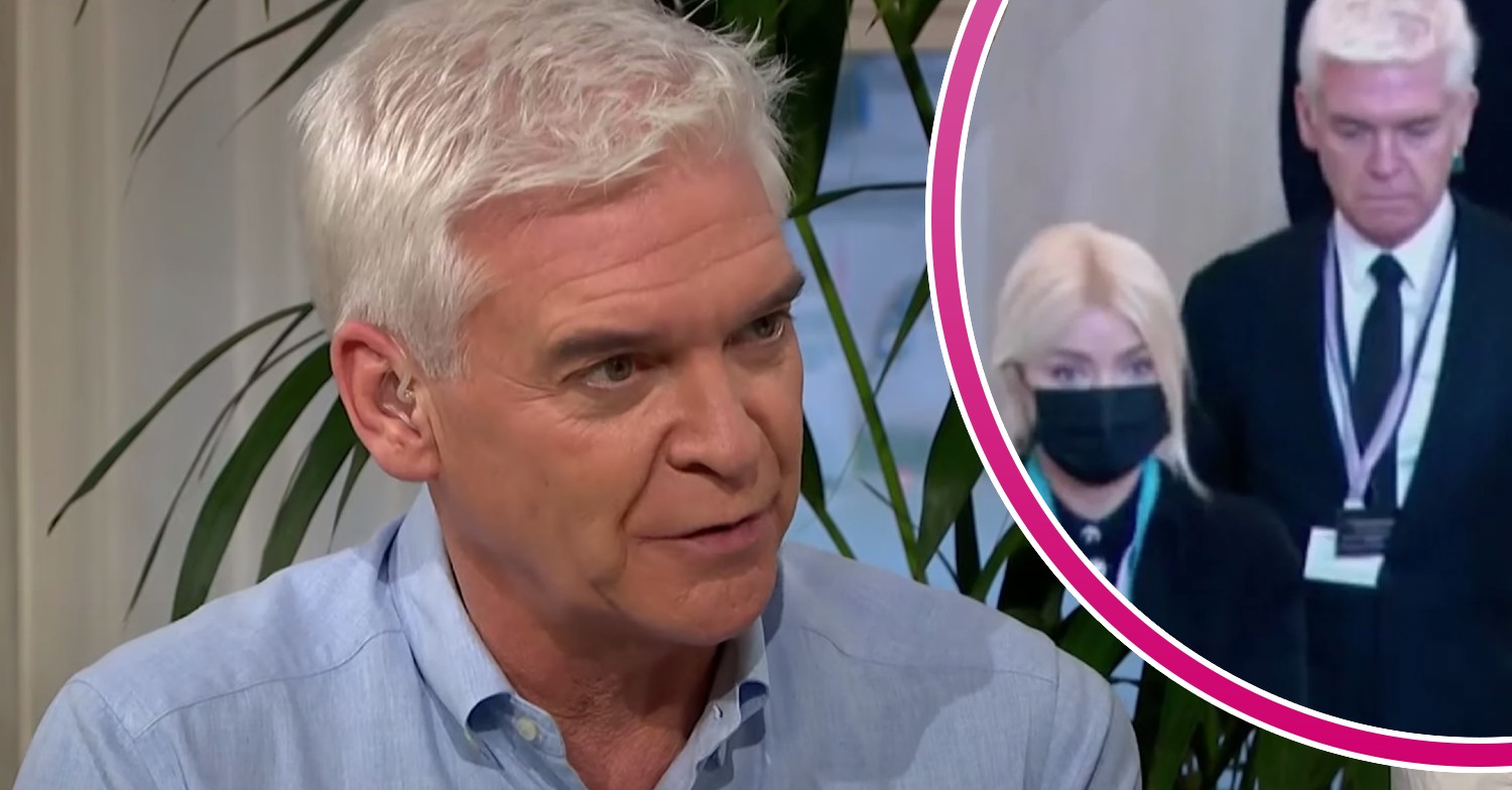 Phillip Schofield on This Morning and in queue with Holly Willoughby