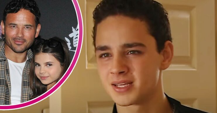 Ryan and Scarlett Thomas smiling Donte Charles upset in Waterloo Road
