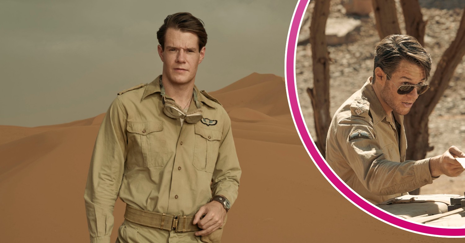 Connor Swindells posing in the desert