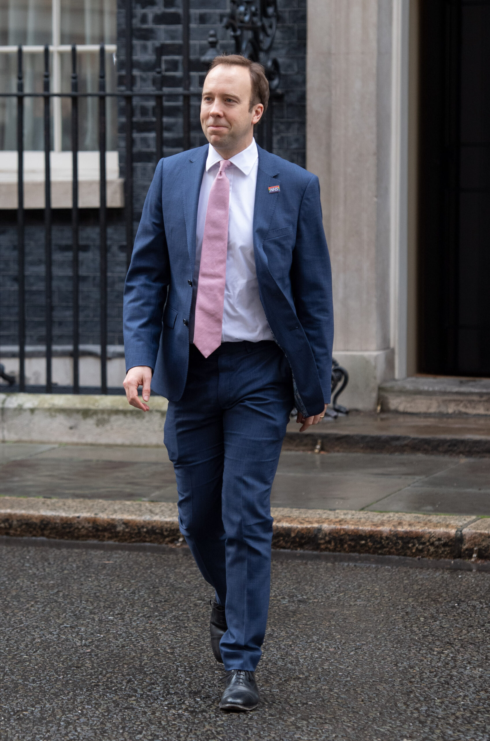 Matt Hancock outside Downing Street