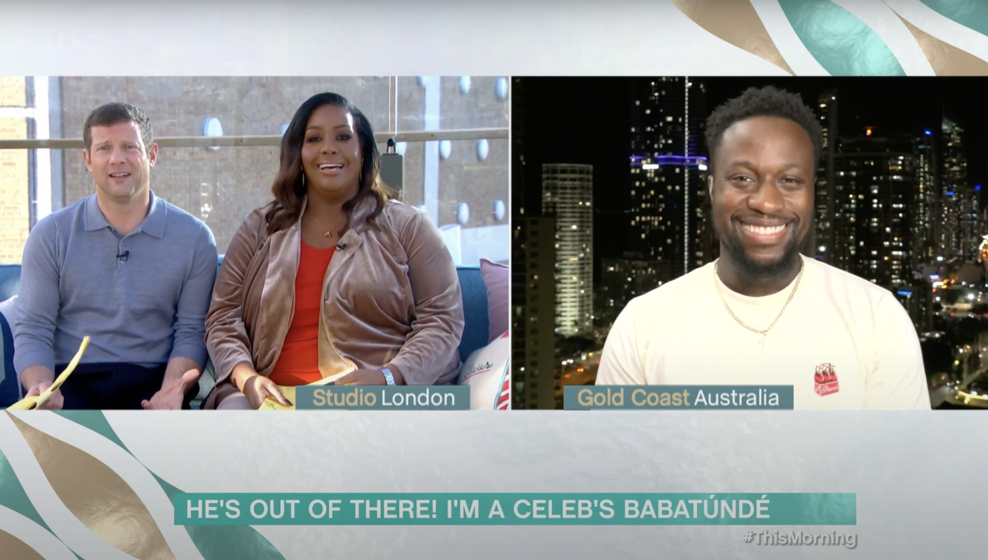 Babatúndé Aléshé appears on This Morning today from Australia
