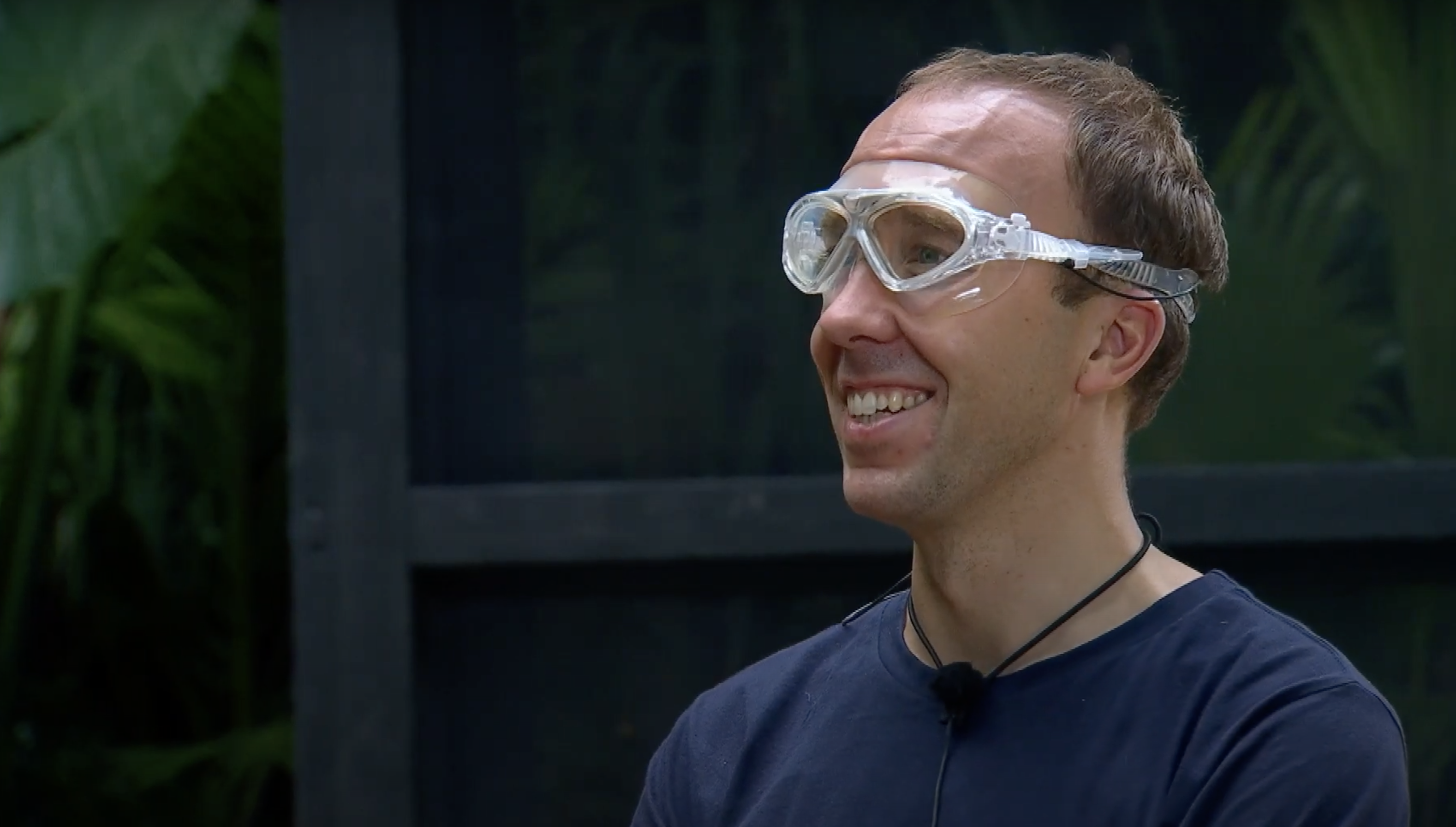 Matt Hancock smiling in jungle on I'm A Celebrity 2022