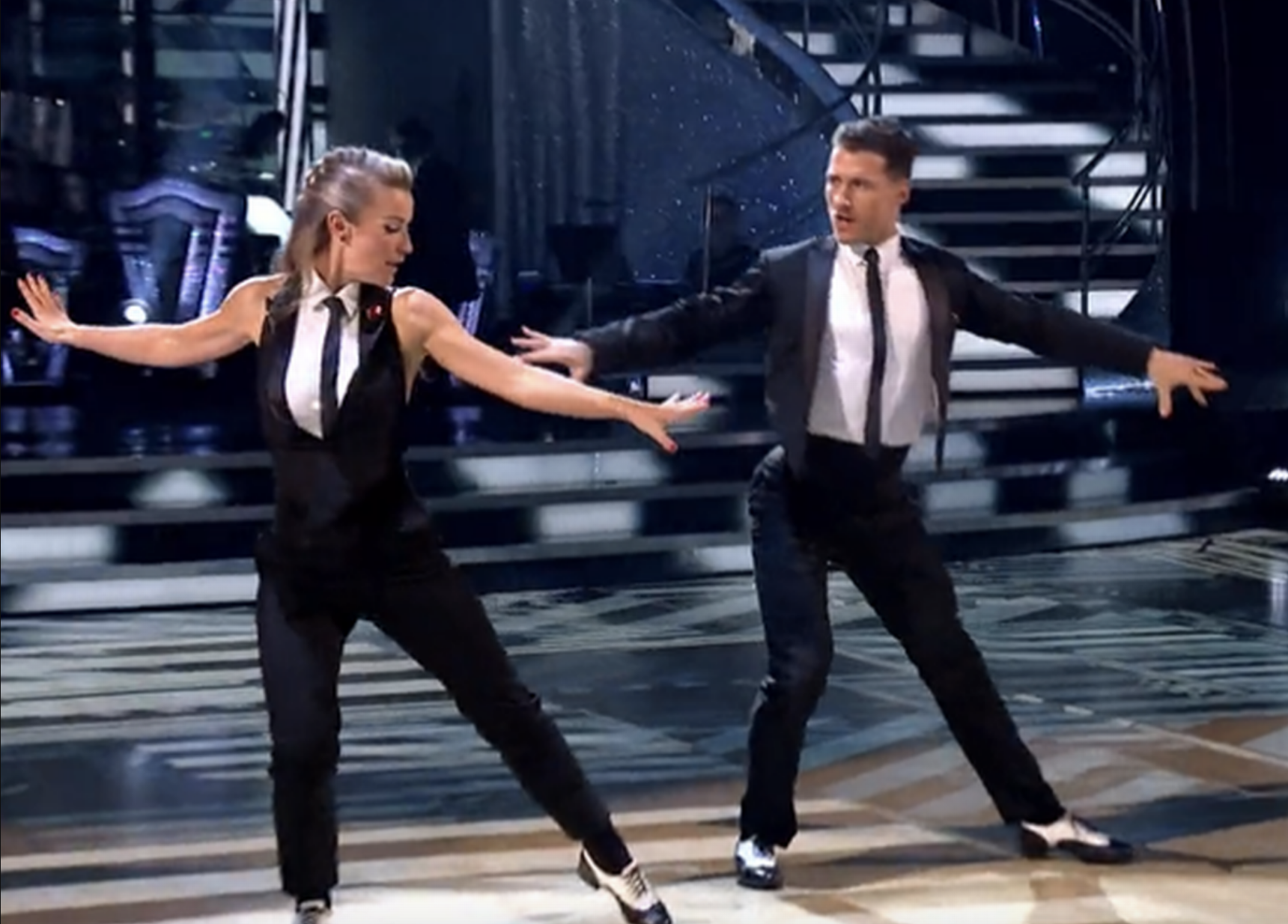 Helen and Gorka dance the jive