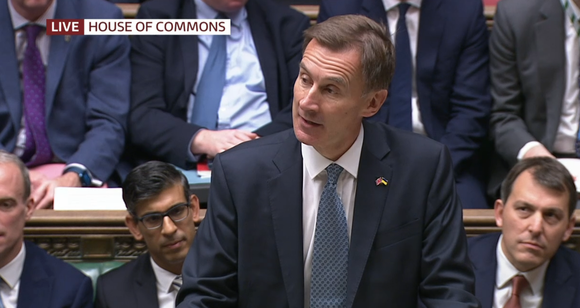 Jeremy Hunt delivering the Autumn Statement