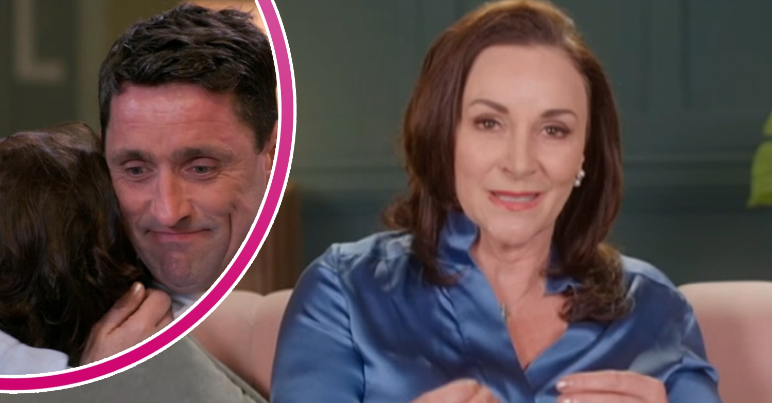 Shirley Ballas and partner Danny hugging and emotional on Unbreakable