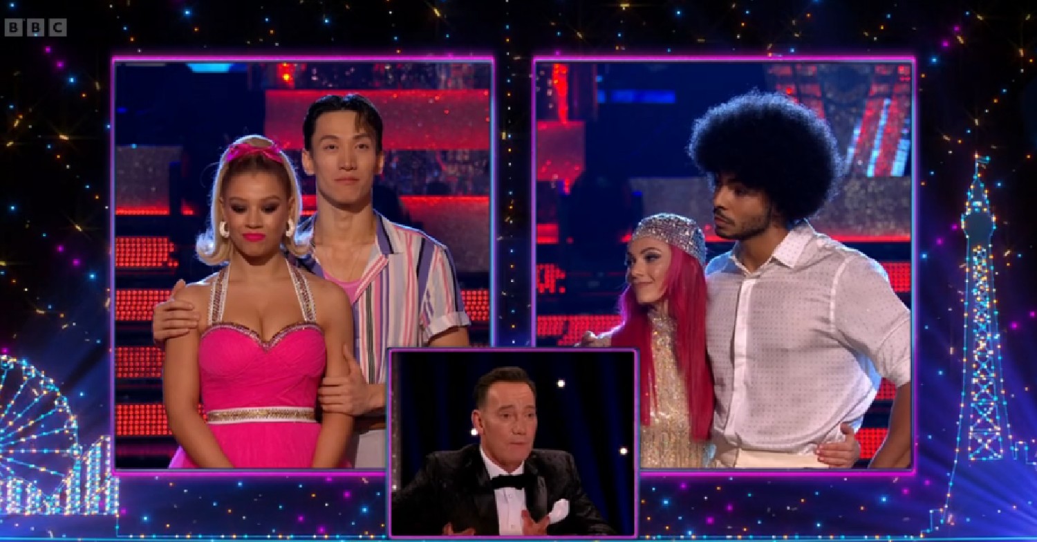 Craig gives verdict to Molly and Tyler during Strictly results show