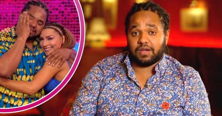 Strictly stars Hamza Yassin and Jowita Przystal embrace