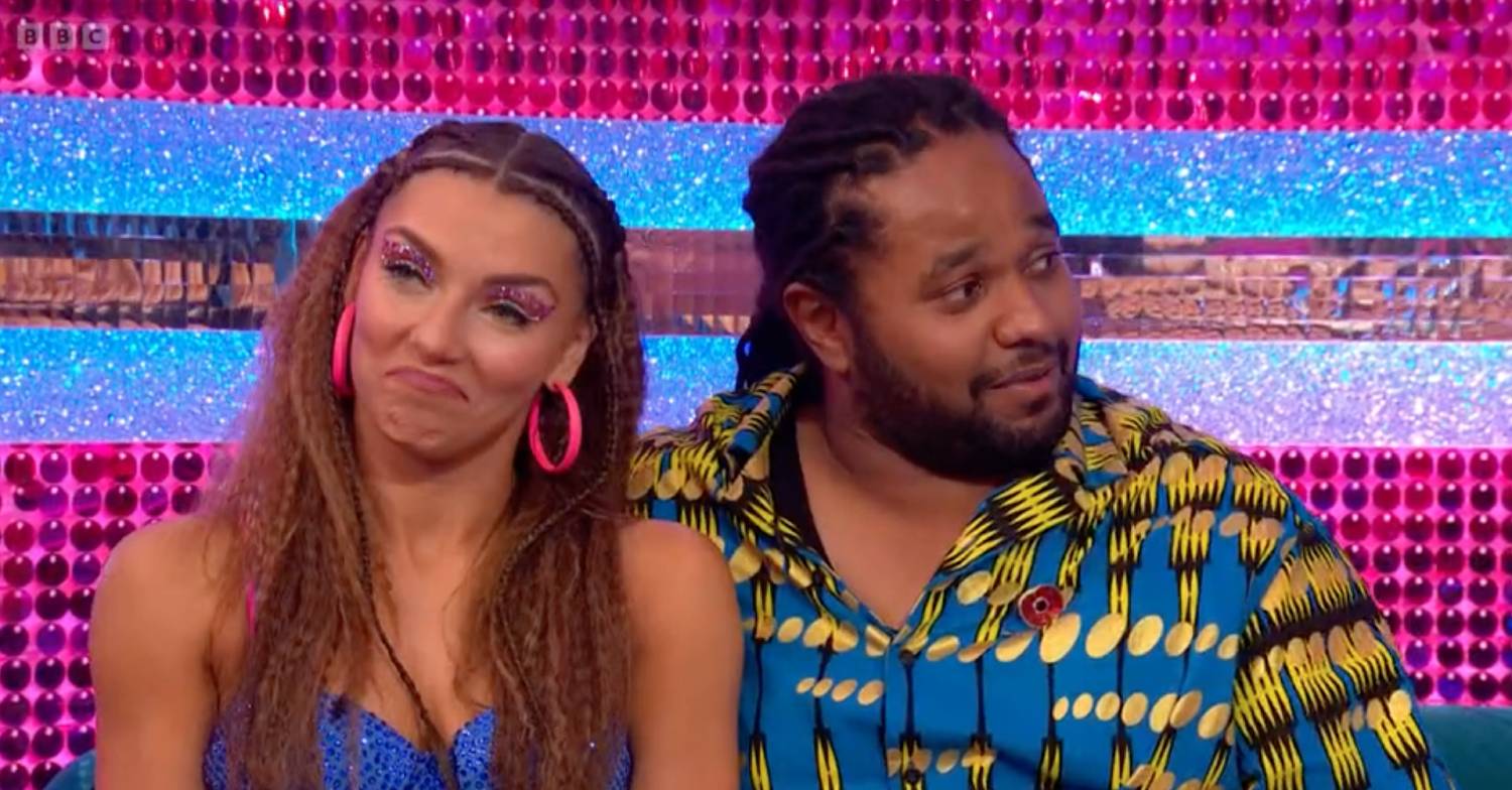 Strictly stars Hamza Yassin and Jowita Przystal look relieved