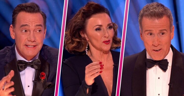 Strictly judges Craig, Shirley and Anton